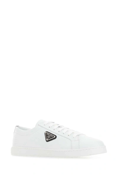 Shop Prada Sneakers In White