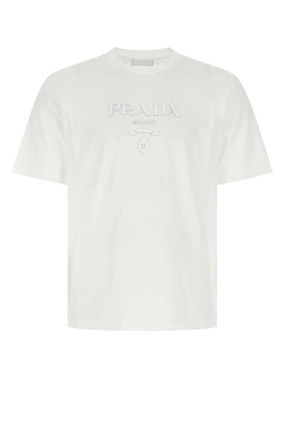 Shop Prada T-shirt In White