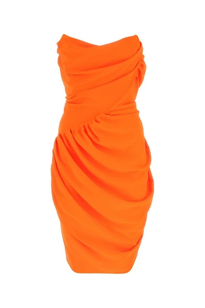 Shop Vivienne Westwood Dress In Orange