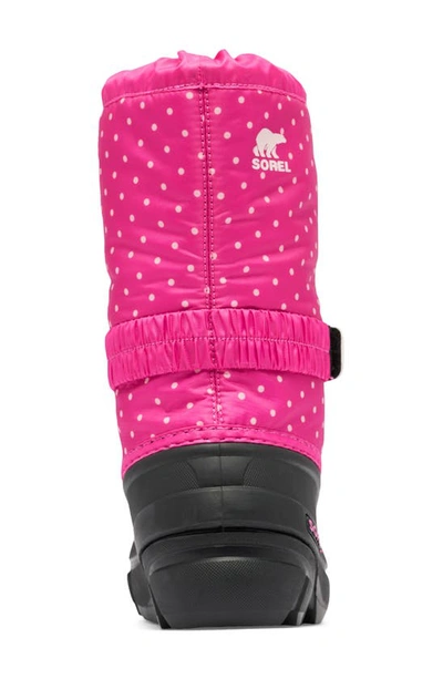 Shop Sorel Flurry Weather Resistant Snow Boot In Fuchsia Fizz/ Black