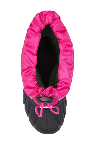 Shop Sorel Flurry Weather Resistant Snow Boot In Fuchsia Fizz/ Black