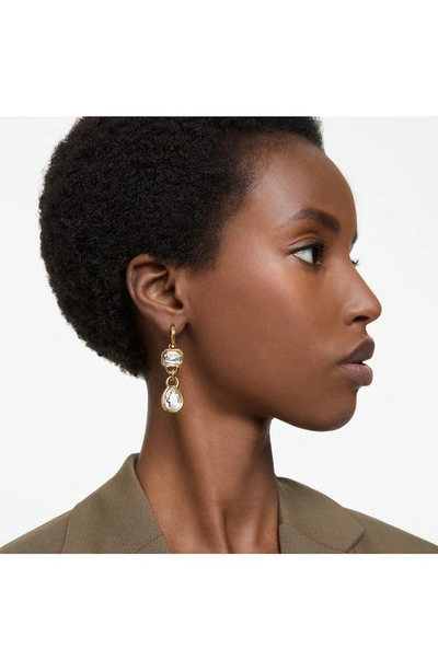 Swarovski Dextera Crystal Drop Earrings In Gold