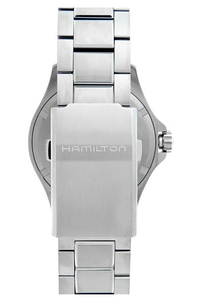 Hamilton Khaki Automatic Bracelet Watch, 40mm In Silver/ Black/ Silver
