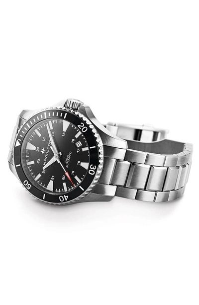 Hamilton Khaki Automatic Bracelet Watch, 40mm In Silver/ Black/ Silver