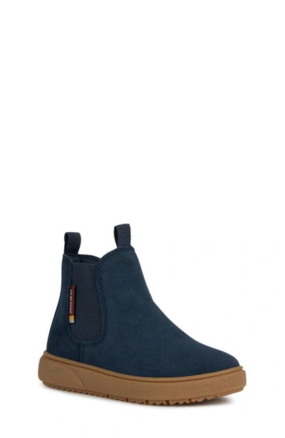 Shop Geox Kids' Theleven Chelsea Boot In Navy
