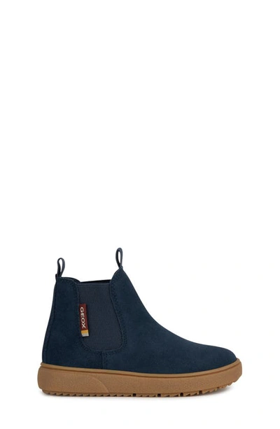 Shop Geox Kids' Theleven Chelsea Boot In Navy