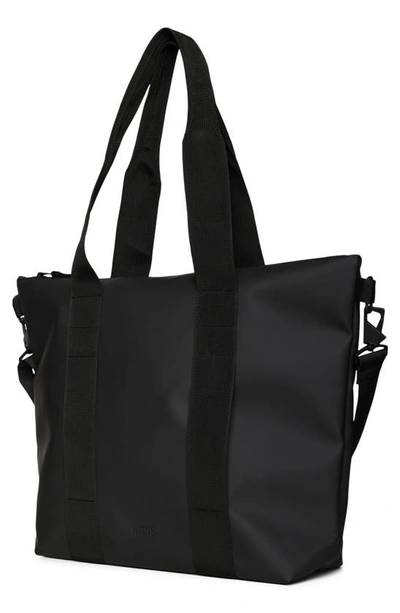 Shop Rains Waterproof Tote Bag In Black