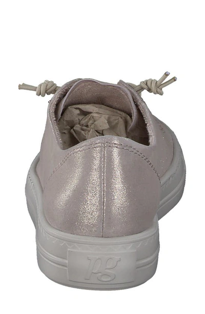 Shop Paul Green Hadley Platform Sneaker In Cachemire Metallic Suede