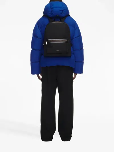 Off-white Core Leather-trimmed Shell Backpack In Black