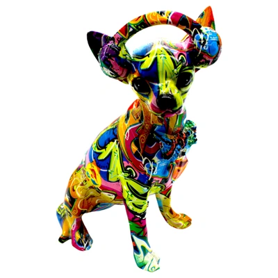Shop Interior Illusion Plus Interior Illusions Plus Street Art Chihuahua With Headphone - 10in Tall