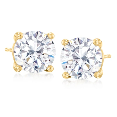 Ross-simons Cz In 18kt Yellow Gold In Gold