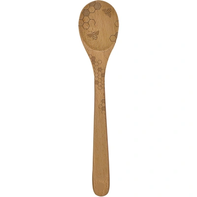 Shop Talisman Designs Beechwood Mixing Spoon, Honey Bee Collection, Set Of 1 In Brown