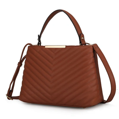Mkf Collection By Mia K Dakota Satchel Handbag For Women's In Brown