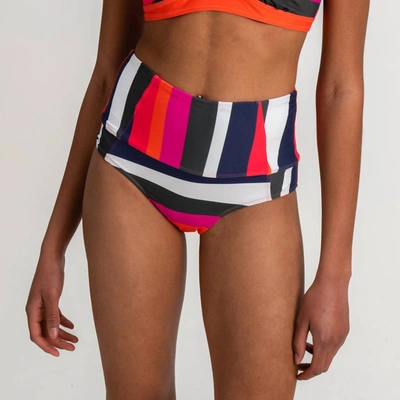 Shop Krimson Klover Nokoni Reversible Bikini Bottom In Prism Stripe In Multi