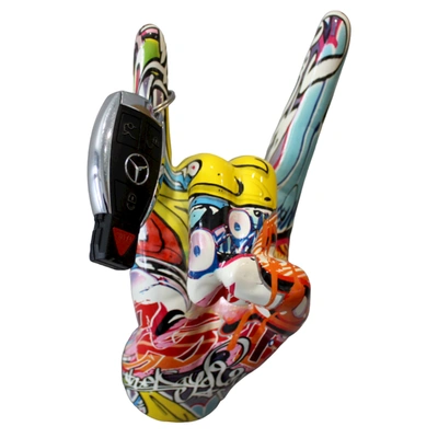 Interior Illusion Plus Interior Illusions Plus Street Art Rock On Hand Wall Mount - 9" Tall