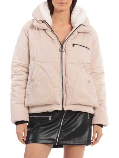 Shop Avec Les Filles Womens Cold Weather Warm Puffer Jacket In Multi