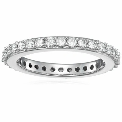 Shop Vir Jewels 1 Cttw Diamond Eternity Ring Wedding Band 14k White Gold Prong Set