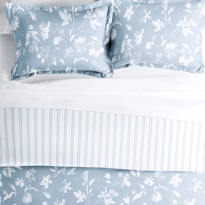 Shop Ienjoy Home Country Home Light Blue Reversible Pattern Duvet Cover Set Ultra Soft Microfiber Bedding
