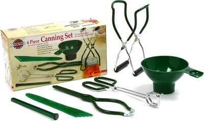 Norpro Essentials 6 Piece Canning Tools Set In Green
