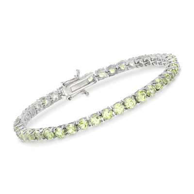 Ross-simons Amethyst Tennis Bracelet In Sterling Silver In Silver