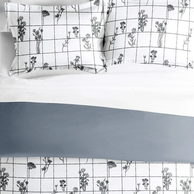 Shop Ienjoy Home Flower Field Gray Reversible Pattern Duvet Cover Set Ultra Soft Microfiber Bedding, Full/queen