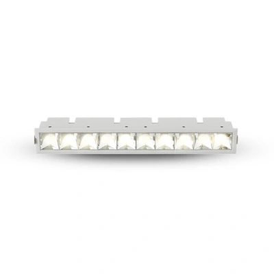 Vonn Lighting Rubik 12.5" 10-light Led Fixed Recessed Downlight W/trim 100-277v Beam Angle 34 Degree White