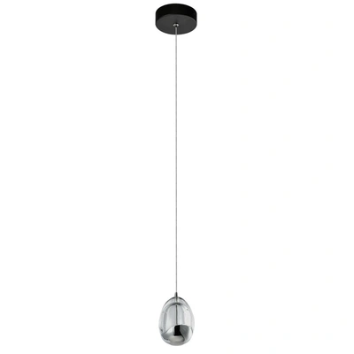 Shop Vonn Lighting Venezia Vap2201bl 3.5" Integrated Led Pendant Lighting Fixture With Clear Glass Globe Shade, Black