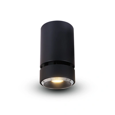 Shop Vonn Lighting Orbit 4.25" Surface Adjustable Led Downlight Dimmable 100-277v Beam Angle 36 Degree Black
