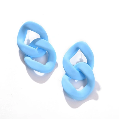 Sohi Trendy Designer Drop Earring In Blue