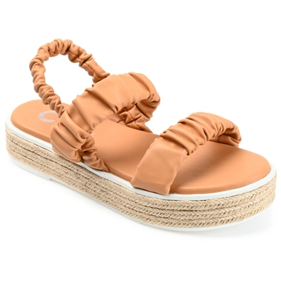 Journee Collection Collection Women's Tru Comfort Foam Knowles Sandal In Brown