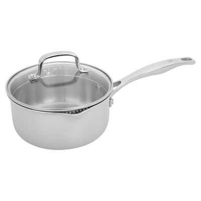 Shop Henckels Clad H3 2-qt Stainless Steel Saucepan With Lid