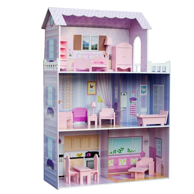 Shop Teamson Olivia's Little World- 12" Pink Dreamland Tiffany Dollhouse