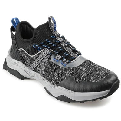 Shop Territory Sidewinder Waterproof Knit Trail Sneaker In Black