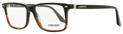 Longines Men's Rectangular Eyeglasses Lg5032 005 Black-havana 57mm In Multi