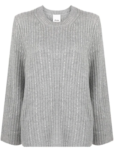 Shop Allude Sweaters Grey