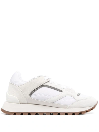 Shop Brunello Cucinelli Low-top Sneakers In White