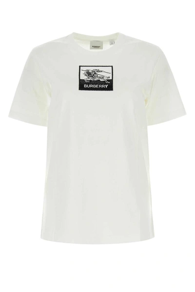 Shop Burberry T-shirt In White