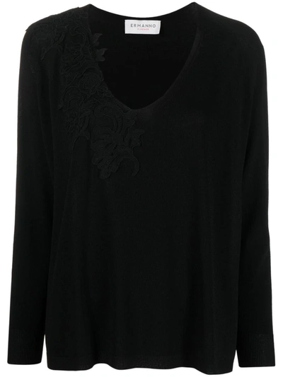 Shop Ermanno Firenze Sweaters Black