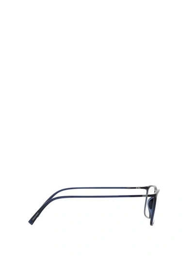Shop Giorgio Armani Eyeglasses In Transparent Blue