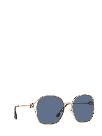 Shop Miu Miu Eyewear Sunglasses In Rose Gold