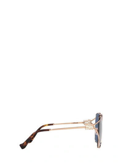 Shop Miu Miu Eyewear Sunglasses In Rose Gold