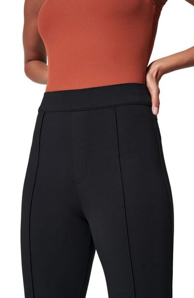 Shop Spanxr High Waist Flare Ponte Pants In Classic Black