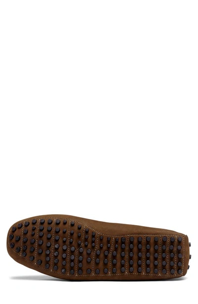 Carlos Santana Ritchie Suede Driver In Dark Brown