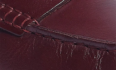 Carlos Santana Ritchie Pebbled Leather Driver In Burgundy