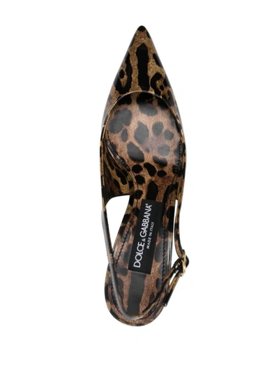 Shop Dolce & Gabbana Pumps With Back Strap 75mm X Kim In Brown