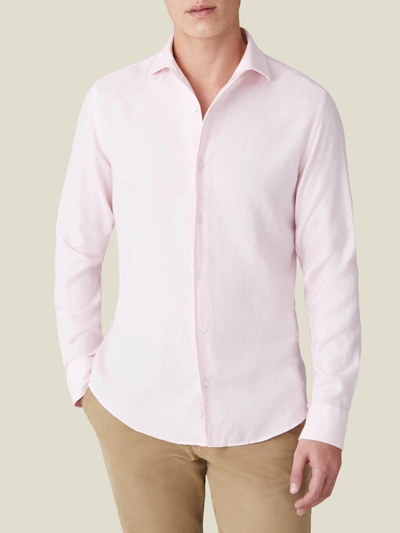 Shop Luca Faloni White Cashmere-cotton Shirt