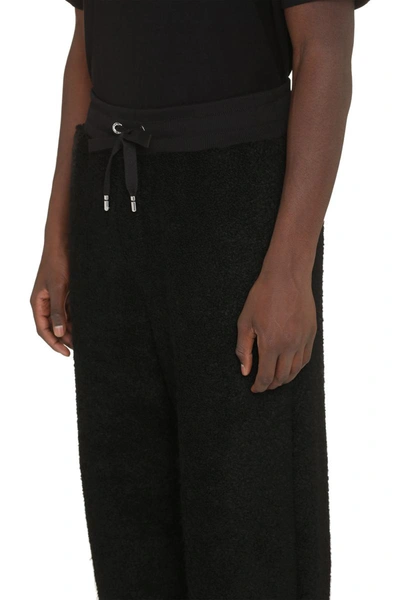 Shop Dolce & Gabbana Cotton Blend Track-pants In Black