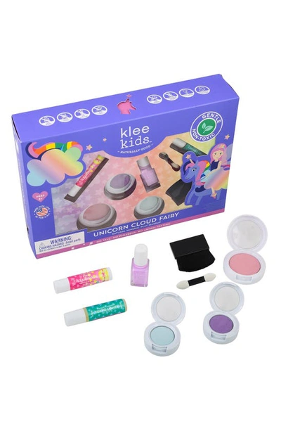 Shop Klee Kids' Unicorn Cloud Fairy Mineral Play Makeup Set In Purple