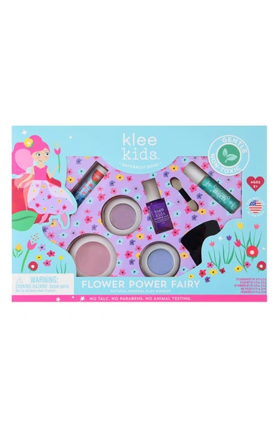 Shop Klee Kids' Flower Power Fairy Mineral Play Makeup Set In Blue