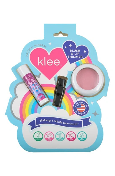 Shop Klee Kids' Cotton Candy Whisper Mineral Play Makeup Duo In Pink